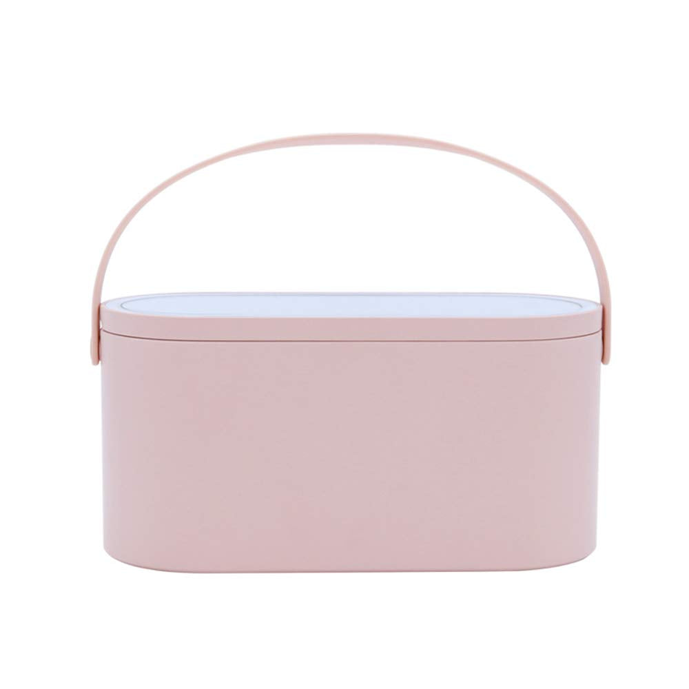 Portable LED Light Storage Box with Makeup Mirror